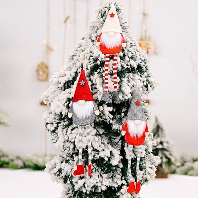 1 PZ grinchmas Gonk Gnomo Decorazione Regalo Di Natale Ornamento 24cm Corna doll 