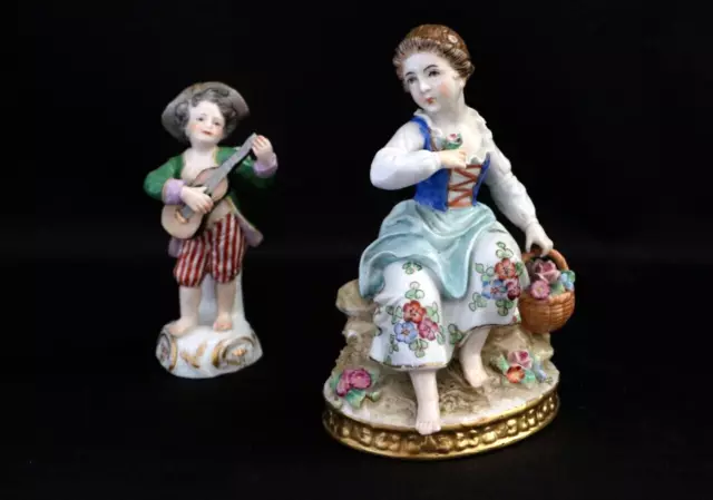 Sitzendorf, antique porcelain figurine, Thuringia, 20th century