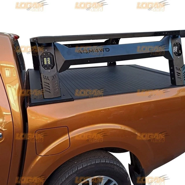 Barres De Toit Longitudinales Noires Pour Nissan Navara NP300 (2014-2022) - Neuf Avec Quincaillerie