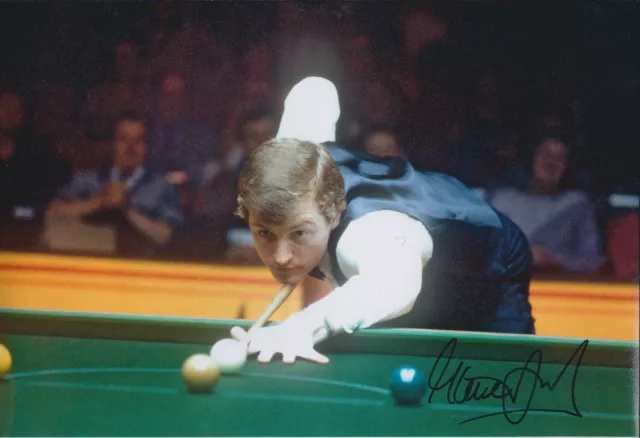 Steve Davis SIGNED Autograph of Snooker World Champ Legend 12x8 Photo AFTAL COA