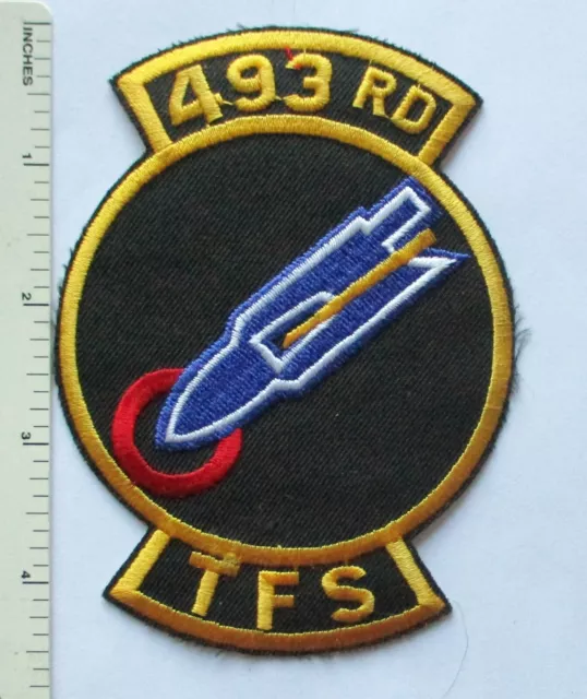 US AIR FORCE 493rd TFS TAC FIGHTER SQUADRON PATCH USAF
