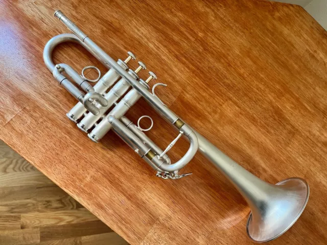 CarolBrass Professional C Trumpet - Satin Silver Finish - 2 Trumpet Case