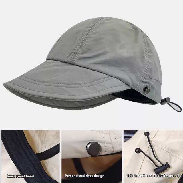 Ladies Adjustable Foldable Fishing Hat Fisherman Cap Bucket Hat Sun Hats