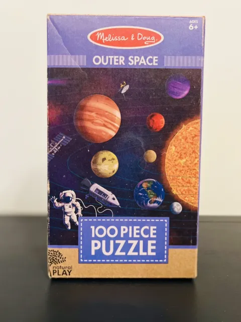Melissa & Doug: Natural Play Floor Puzzle: Outer Space 100 Pieces