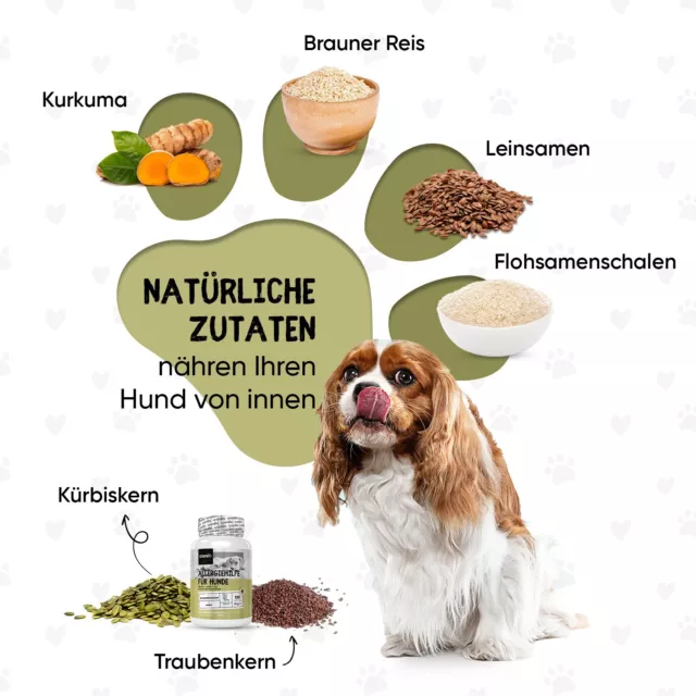 Allergiehilfe 120 Tabletten - Hunde & Welpen - Leicht zu füttern - Huhngeschmack 3