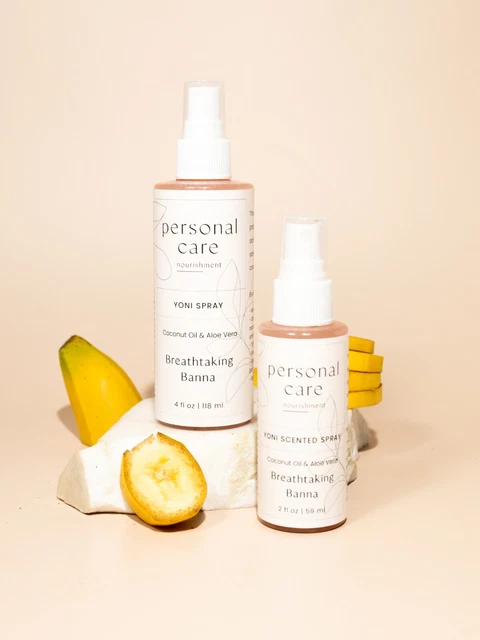 Impresionante desodorante en aerosol plátano YONI - perfumado y comestible