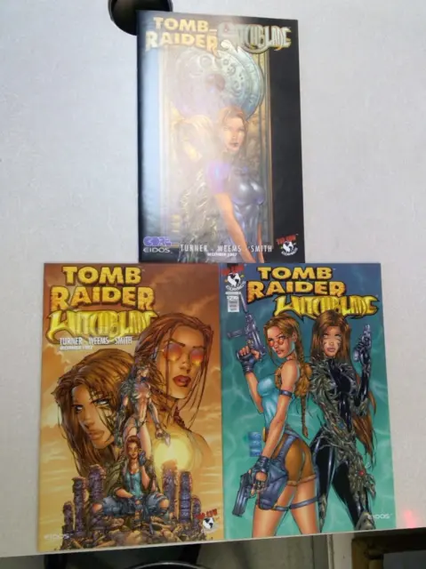 Tomb Raider Witchblade #1 Variant Lot Michael Turner 1997 Top Cow Productions