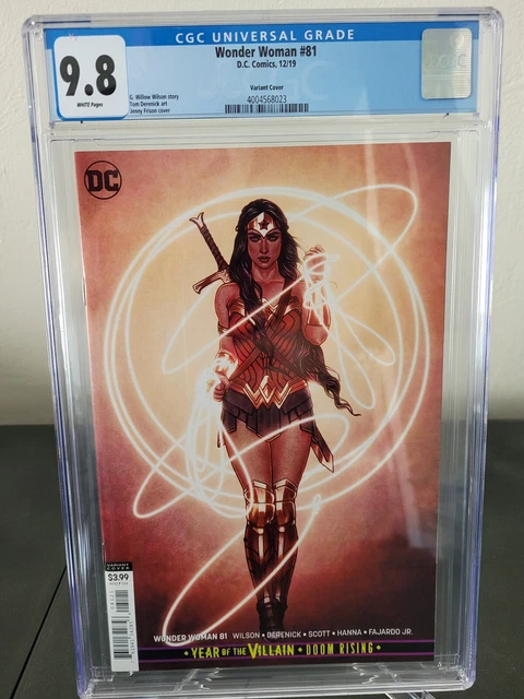 Wonder Woman #81 Cgc 9.8 Graded 2019 Dc Comics Jenny Frison Variant Cover Art
