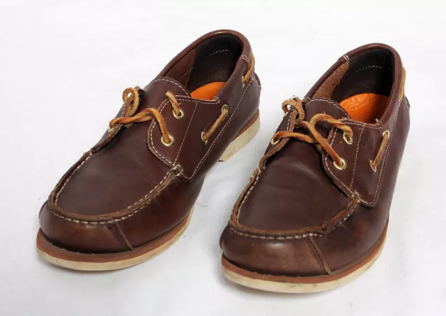 Timberland Eartkeepers Deck Boat Shoes Leather UK 6 Boys/Men's Leather Lace VGC! 2