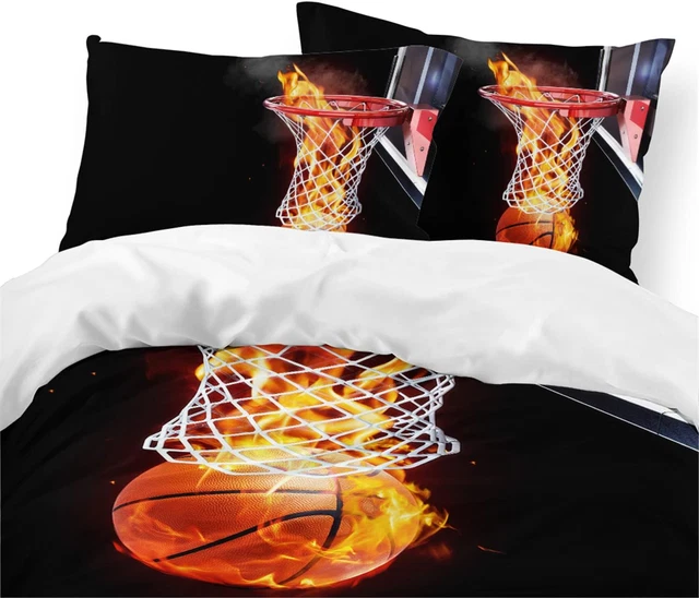 DUVET COVER BASKETBALL Quilt Cover Single/Double/Queen/King Size Bed