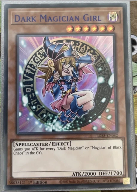 🔵 Yugioh LDS3-EN082 Dark Magician Girl BLUE Ultra Rare 1ST EDITION