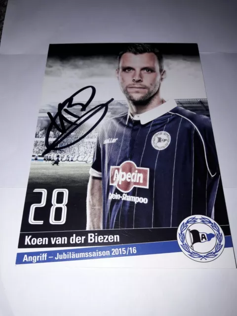 Signierte AK Koen van der Biezen DSC Arminia Bielefeld  NEU (2)