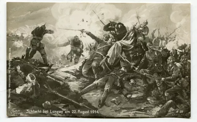 AK - Schlacht bei Longwy am 22. August 1914 Westfront Frankreich (597)