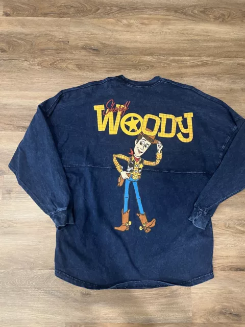DISNEY PARKS PIXAR Toy Story Sheriff Woody Spirit Jersey Shirt Size ...