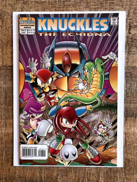 Knuckles The Echidna #8 (Archie Adventure Series Comics Book – 1998) VF+