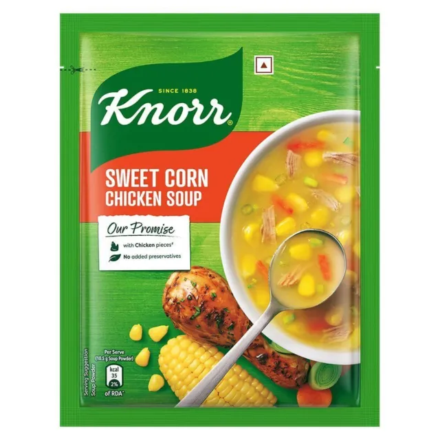 Knorr Zuppa Di Pollo Al Mais Dolce, 40 G/42 G (Il Peso Può Variare)...