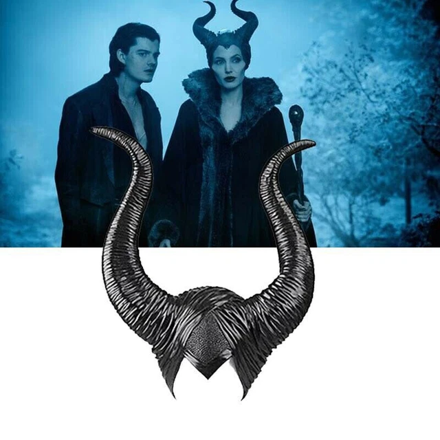 Halloween Hat Horns Cosplay Maleficent Evil Queen Headpiece Headwear Cos YT