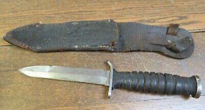 WWII WW2 US M3 Camillus Trench Fighting Dagger Knife US With Sheath SEE PICS
