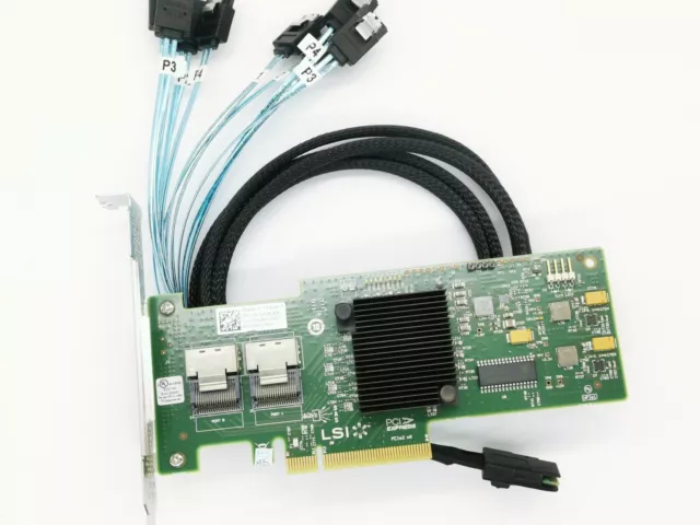 LSI SAS 9210-8i 8-port 6Gb/s PCIe HBA RAID SATA Controller card 2* SFF SATA