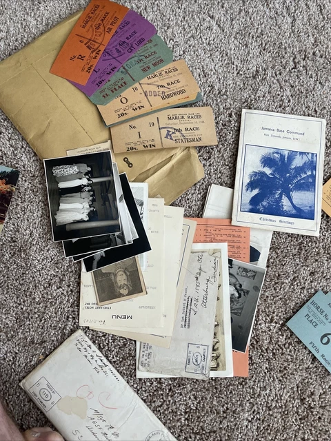 Vintage Caribbean Maps, Horse Race, And WW2 Memorabilia