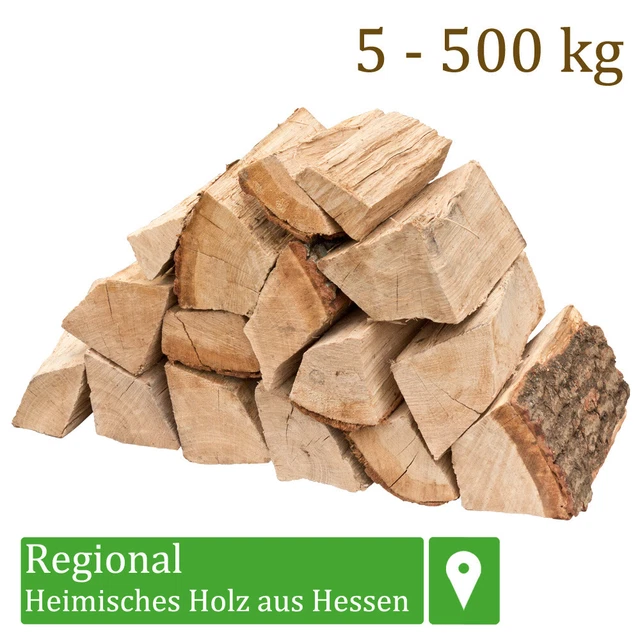 Bois De Chauffage Chêne 25 Cm - Marque Flameup, Pour Poêle Et Cheminée, 5 à 500 Kg