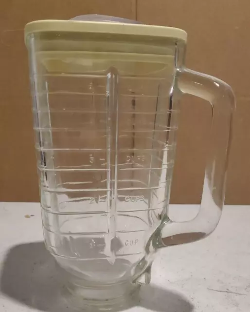 VTG Oster Glass Pitcher Replacement Blender Parts Jar w Lid Holds 5 Cups