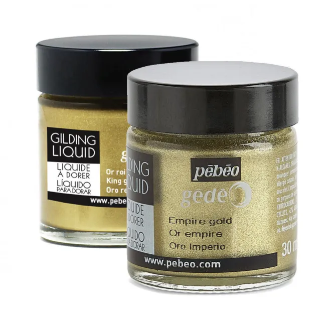 Pebeo Gedeo 30ml Gilding Liquid Metallic Liquid Leaf - Empire Gold or King Gold