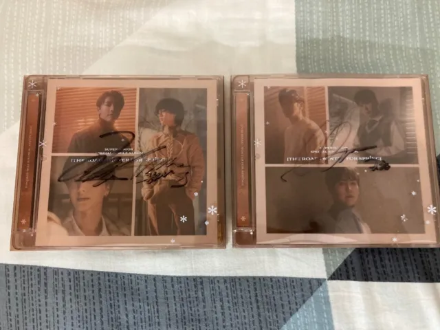 Super Junior AUTOGRAPH SIGNED THE ROAD : WINTER FOR SPRING ALBUM Donghae Kyuhyun