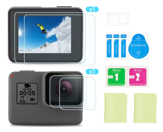 Compatible Avec GoPro Hero 8 Verre Trempé H9 LCD Écran Et Lentille Protection