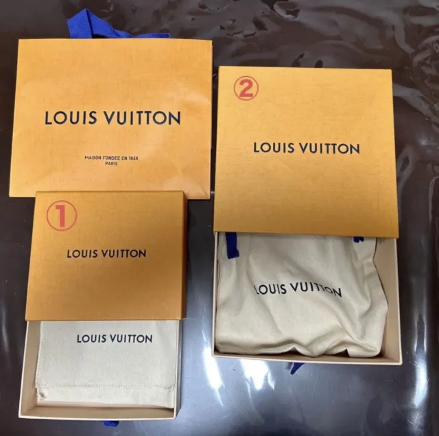 LOUIS VUITTON AUTHENTIC Empty Gift Box Shopping Bag Small Medium Large  $69.99 - PicClick