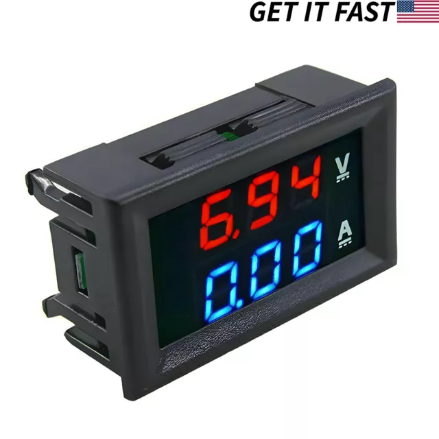 DC 100V 10A LED Digital Display Voltmeter Ammeter Volt Amp Current Voltage Meter