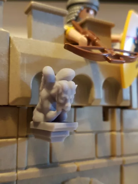 Playmobil gargoyle custom 3d per castello, chiesa, diorama