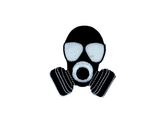Patch aufnaher aufbugler applikation bügelbild gasmaske ref2