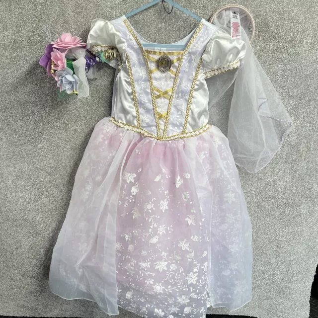 Disney Rapunzel Dress 7-8 Years Wedding Tangled Fancy Dress Costume Girls