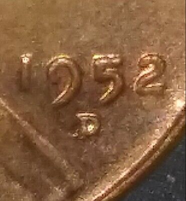 1952-D Lincoln Cent Wheat Penny ERRORS