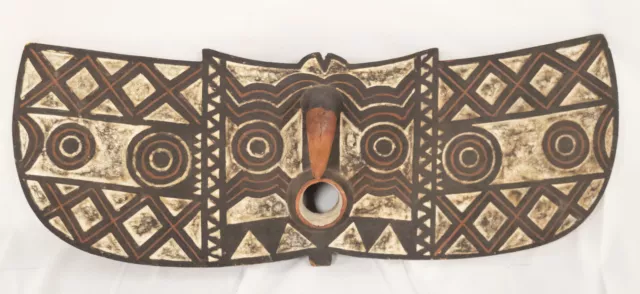 Antique African Carved Wood Bwa Butterfly or Hawk Mask Burkina Faso Tribal