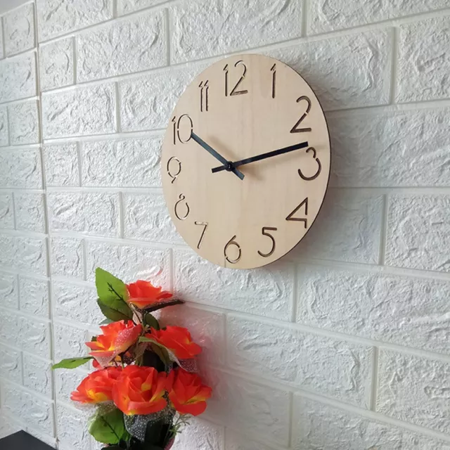 Vintage Rustic Wooden Wall Clock for Living Room and Office Simple Yet Stunning