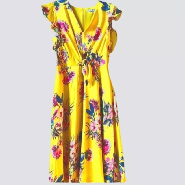 julia jordan Women's Cap Sleeve Floral Dress| Size 8