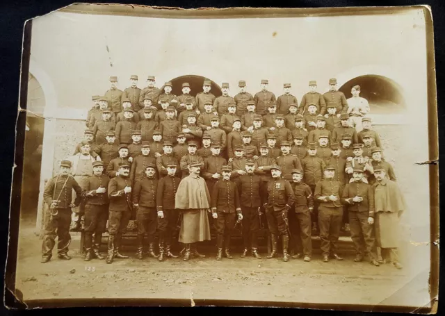 A0108 - Photo soldats officiers 13e Régiment d'Infanterie 1870-1914 Médailles