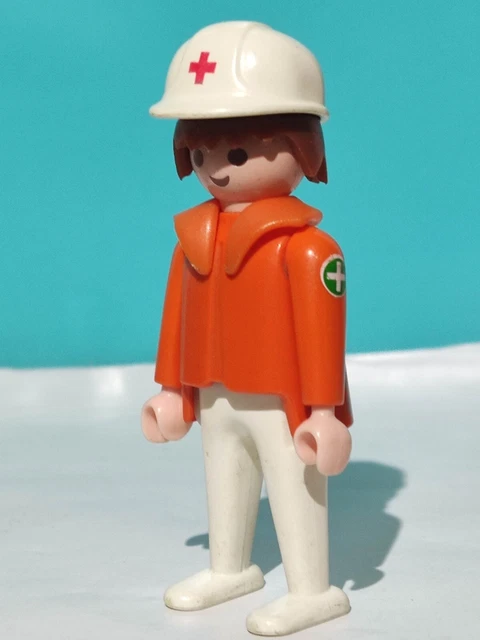 PLAYMOBIL Ospedale (Y1153) — Cappello Infermiere Grigio Con Croce Verde Per Personaggi 3456