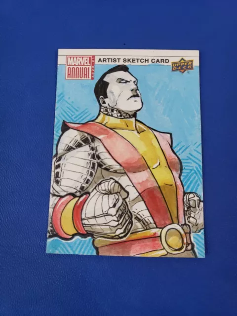 Colossus 1/1 - Mauro Fodra Sketch Card - 2020-21 Upper Deck Marvel Annual