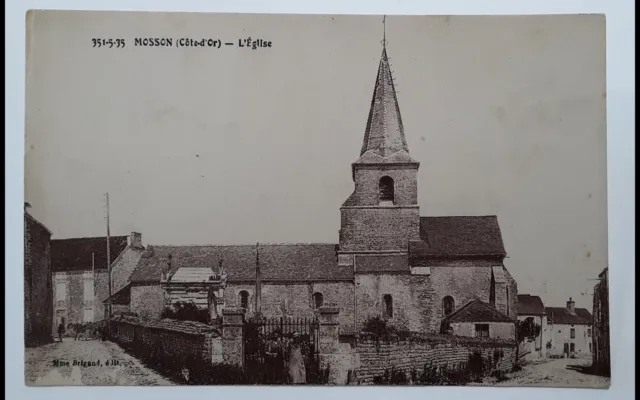 cpa-21-Côte-dOr-MOSSON-L'ÉGLISE-voyagé,trés bon état.