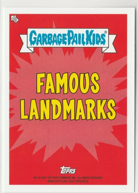 2021 Topps Garbage Pail Kids Go On Vacation Walter Falls 1A GPK sticker chase 2