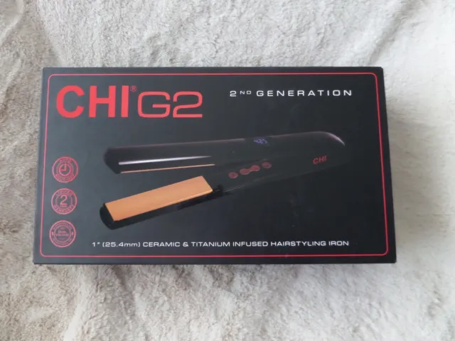 CHI PRO G2 Digital Titanium Infused Ceramic 1" Straightening Hairstyling Iron