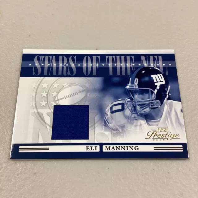 CARTE PATCH ELI Manning 2006 Playoff Prestige Stars of the NFL EUR 22
