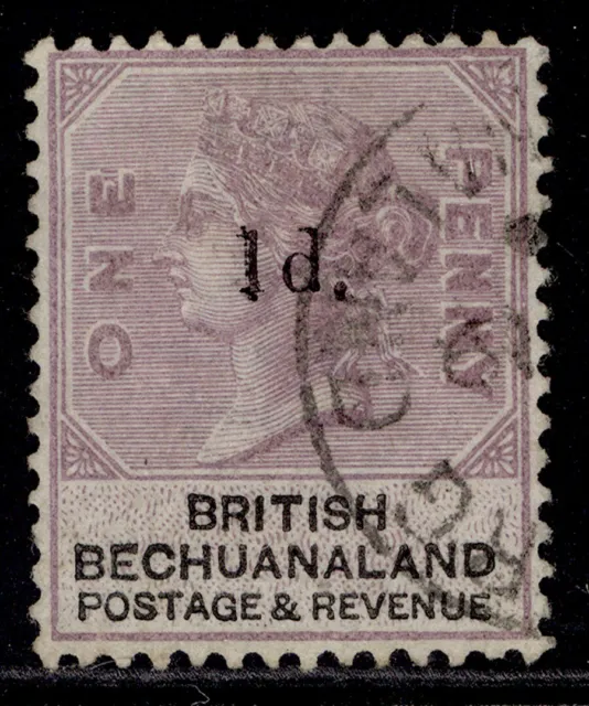BRITISH BECHUANALAND QV SG22, 1d on 1d lilac & black, FINE USED.