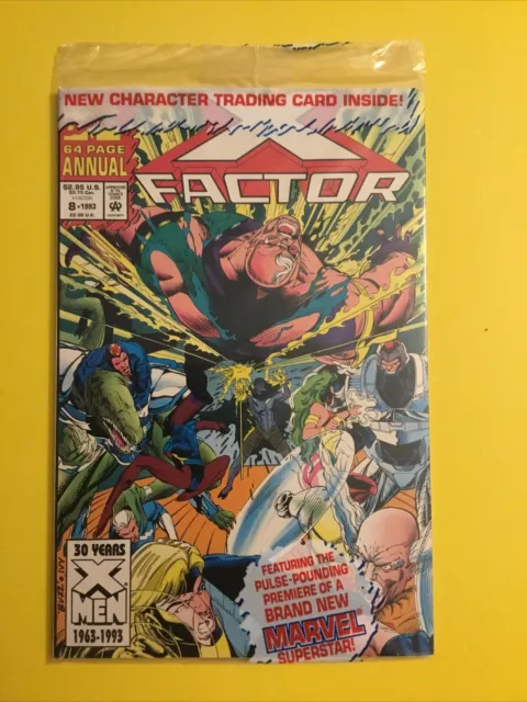 X-Factor Annual #8 1993 Marvel Comics Polybagged W/ Card