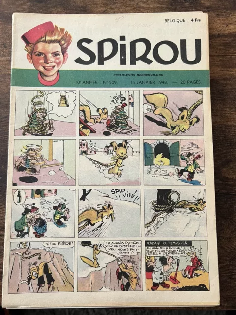 spirou. Lot De 10 Fascicules De L’année 1948