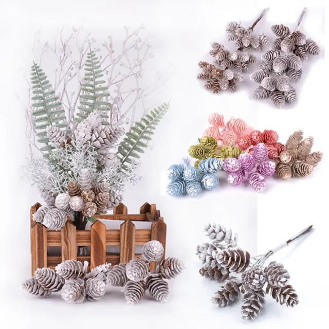 Artificial Pine Cone Christmas Decoration Simulation Flowers Faux Plants
