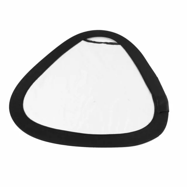 30cm Photo Studio 2 en 1 triangulaire pliable Blanc/Argent Reflector